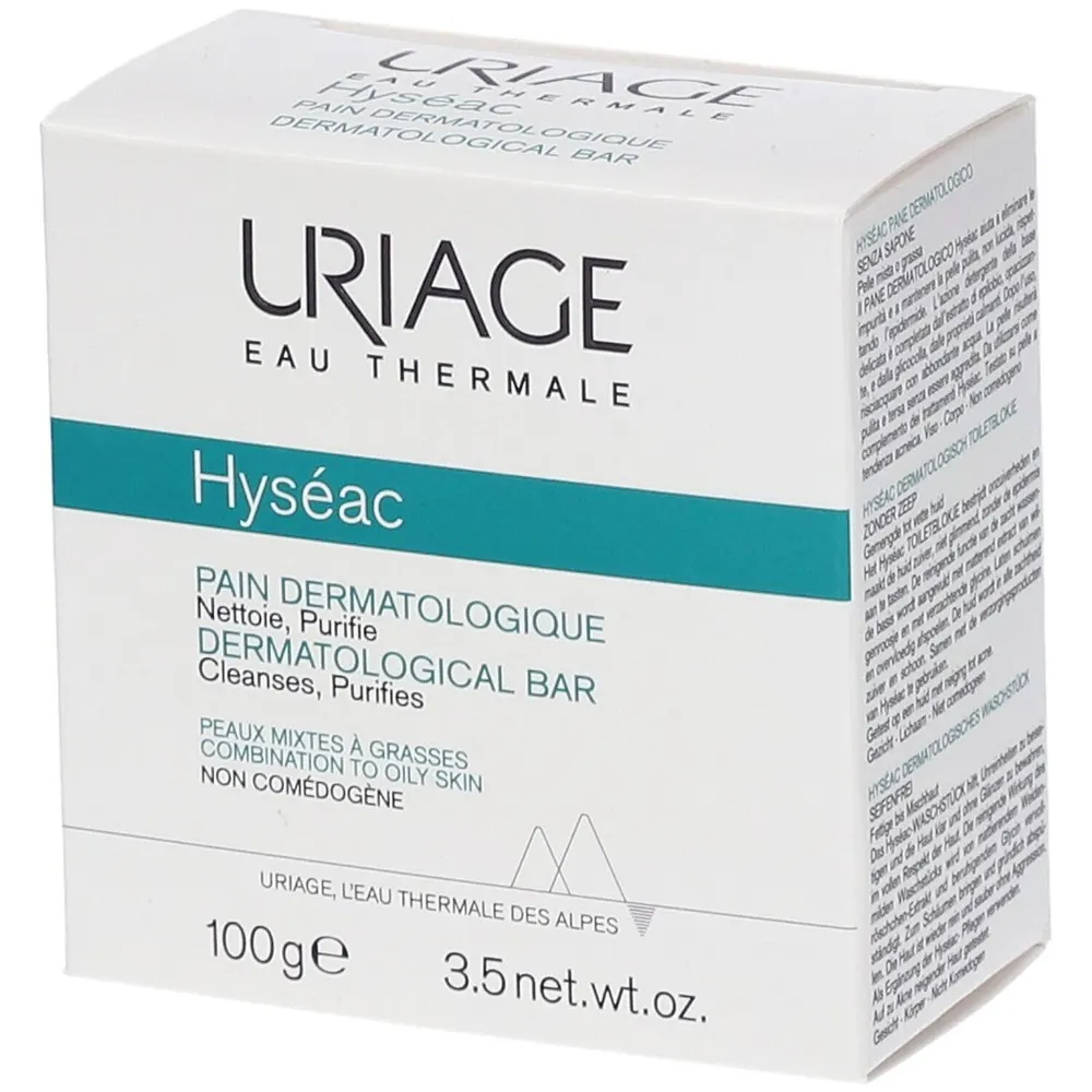 Uriage Hyséac قالب منظف ومنقٍّ للبشرة - 100 غ