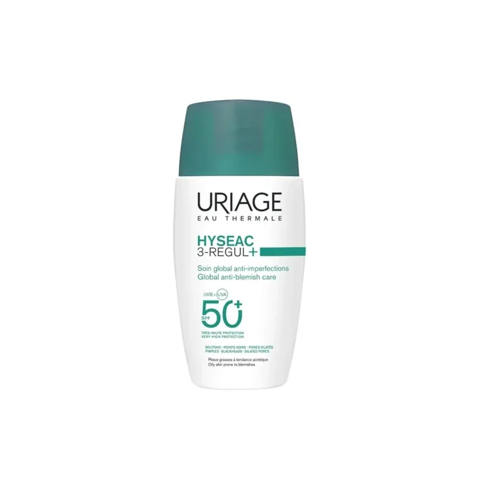 Uriage Hyséac 3-Regul+ SPF50+ عناية شاملة ضد الشوائب 50 مل