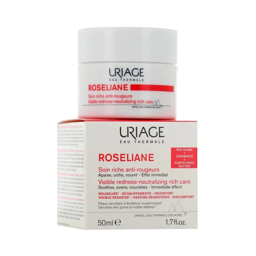 Uriage Roséliane Crème Riche Anti-Rougeurs 50 ml = Crème Lavante 50 ml Offerte