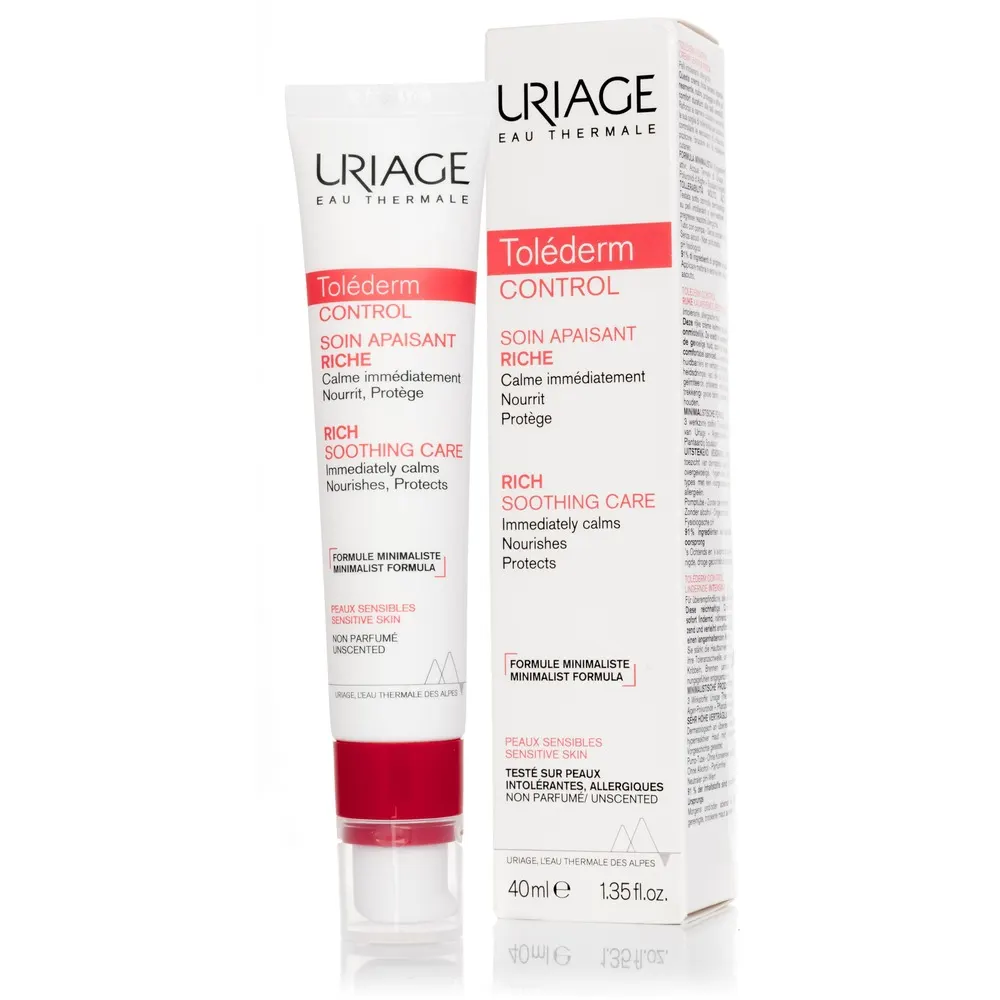 Uriage Toléderm Control عناية مهدئة غنية 40 مل