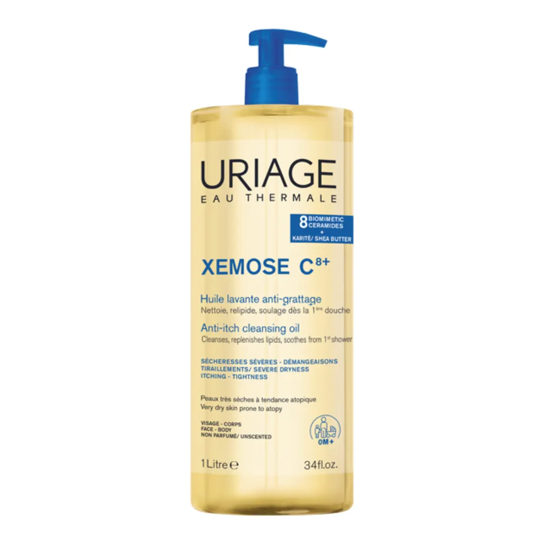 Uriage Xemose C8+ زيت غسول مهدئ 1 لتر