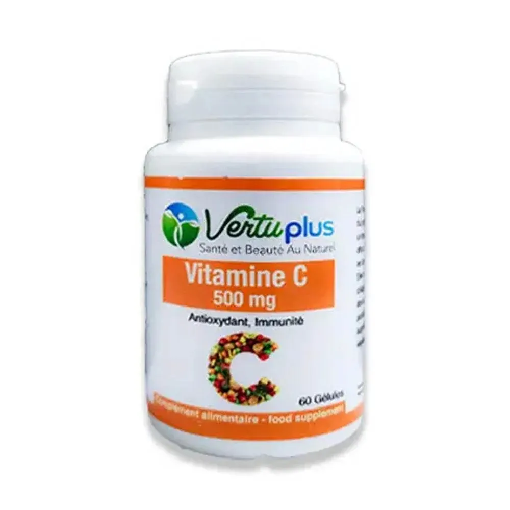 Vertu Plus Acérola Bio Vitamine C Naturelle 500 mg 60 gélules