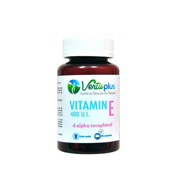 Vertu plus vitamine E 50 capsules