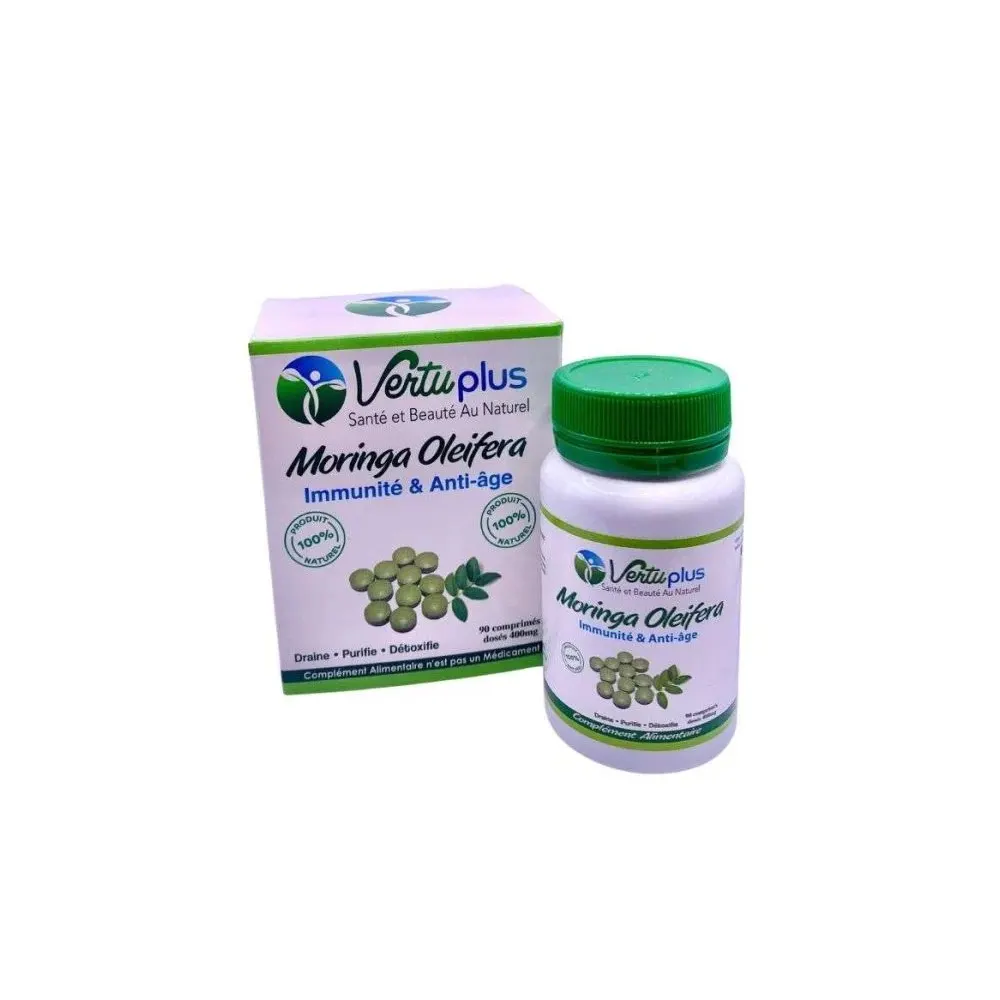 VERTUPLUS MORINGA OLEIFERA IMMUNITE ET ANTI AGE 90 COMPRIMES
