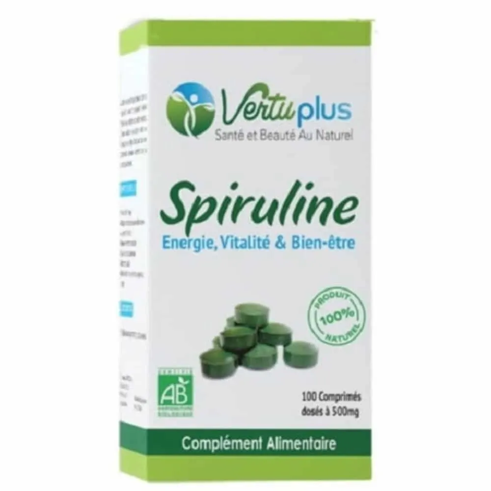 VERTUPLUS SPIRULINE 500 MG 200 COMPRIMES
