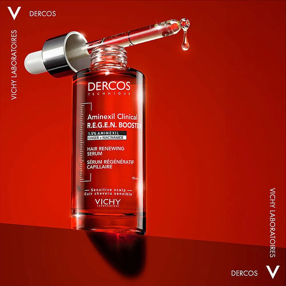 VICHY DERCOS AMINEXIL CLINICAL REGEN BOOSTER SERUM CAPILLAIRE 90 ML = FORMAT VOYAGE 50 ML OFFERT