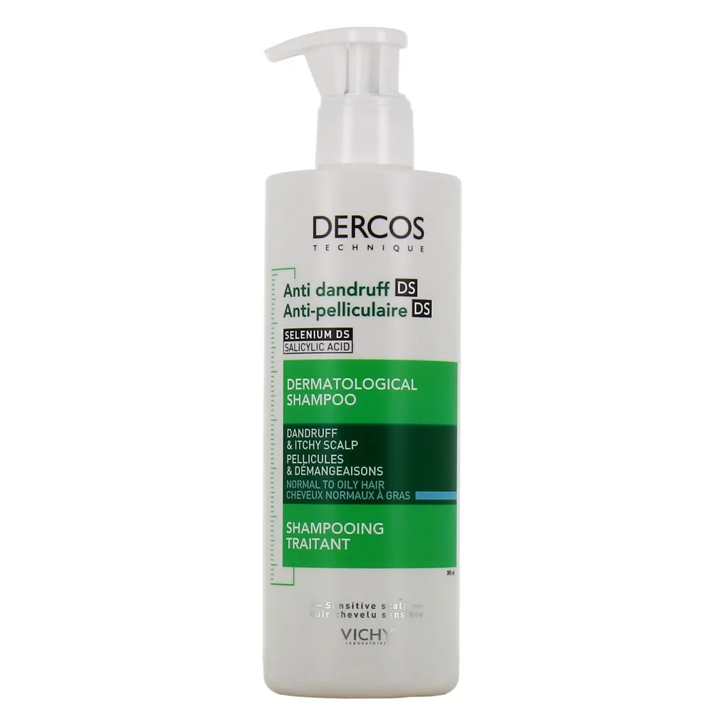VICHY DERCOS PACK SHAMPOOING ANTIPELLICULAIRE CHEVEUX NORMAUX À GRAS
