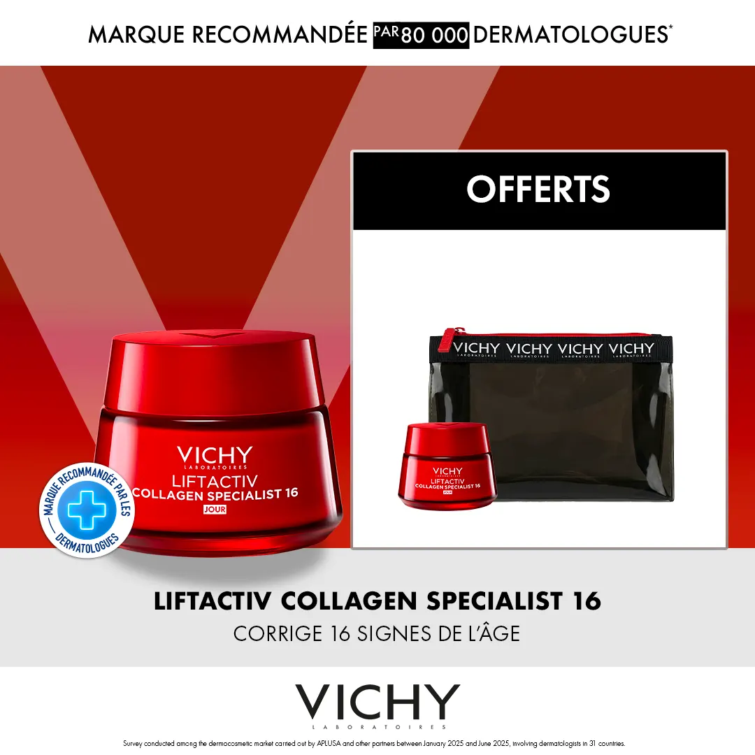 Vichy Liftactiv Collagen Specialist 50 مل + Liftactiv Collagen 15 مل + حقيبة هدية
