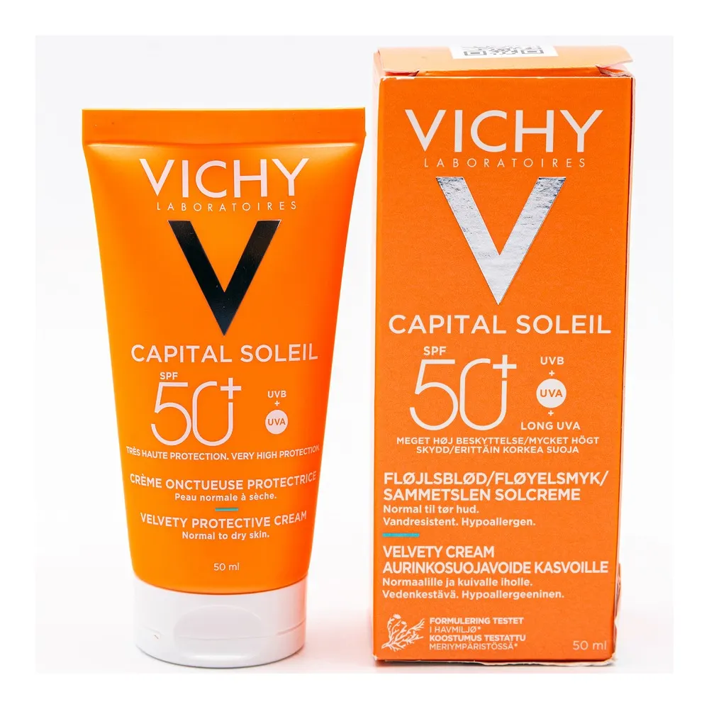 Vichy Pack Summer Essentials Capital Soleil كريم دسم للبشرة العادية إلى الجافة + مزيل عرق مفتح