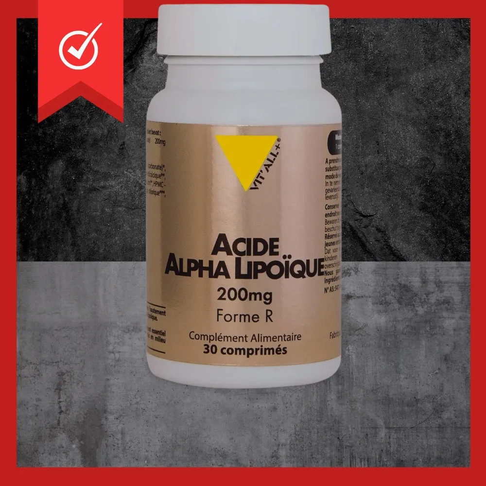 VIT'ALL + Acide alpha lipoique 200mg 30 comprimes