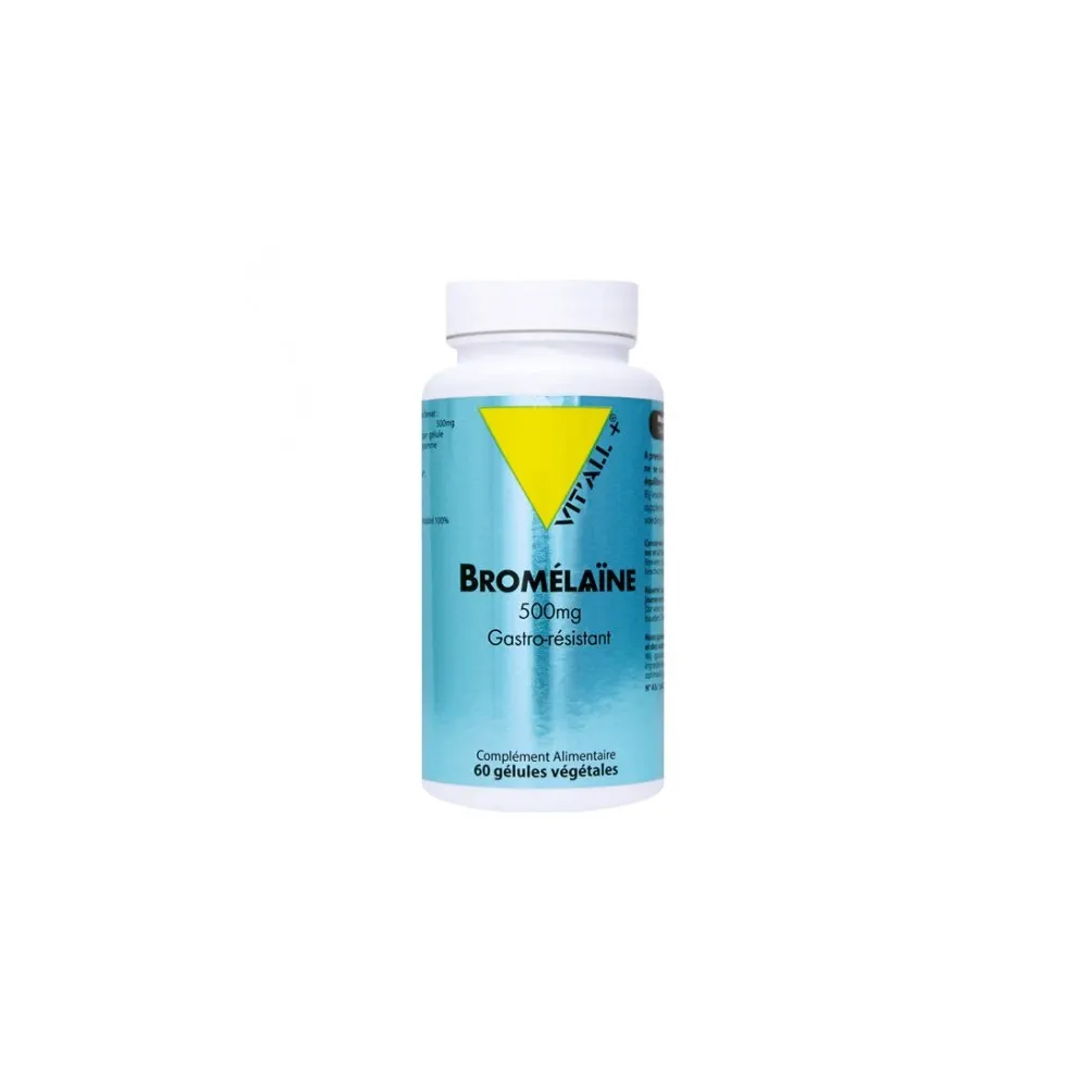 VIT'ALL+ Bromélaïne 500 ملغ علبة 60 كبسولة نباتية