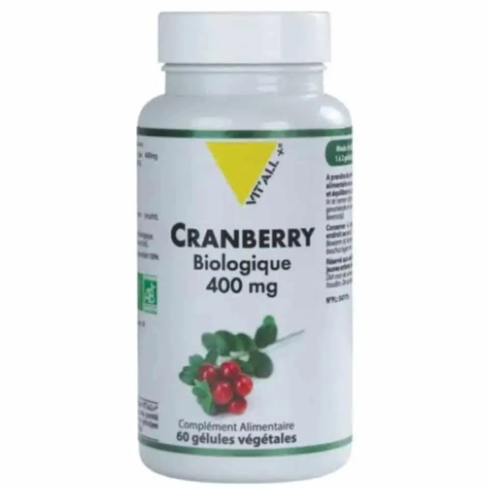VIT'ALL+ Cranberry 400 ملغ 30 كبسولة