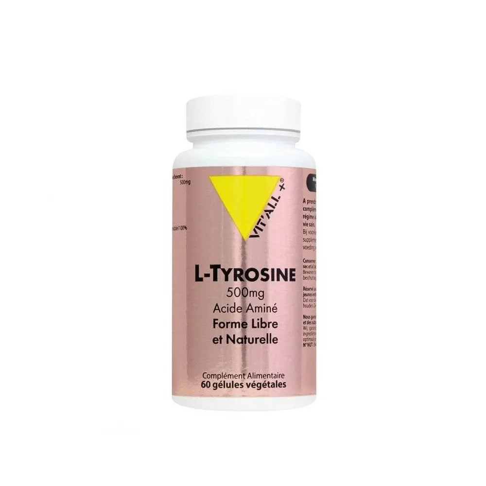 VIT'ALL+ L-Tyrosine 500 ملغ علبة 60 كبسولة