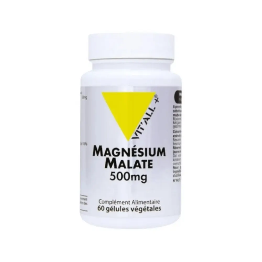 VIT'ALL+ Magnésium Malate 500 ملغ 60 كبسولة