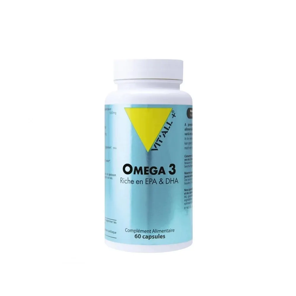 VIT'ALL+ Oméga 3 1000mg boite 60 capsules