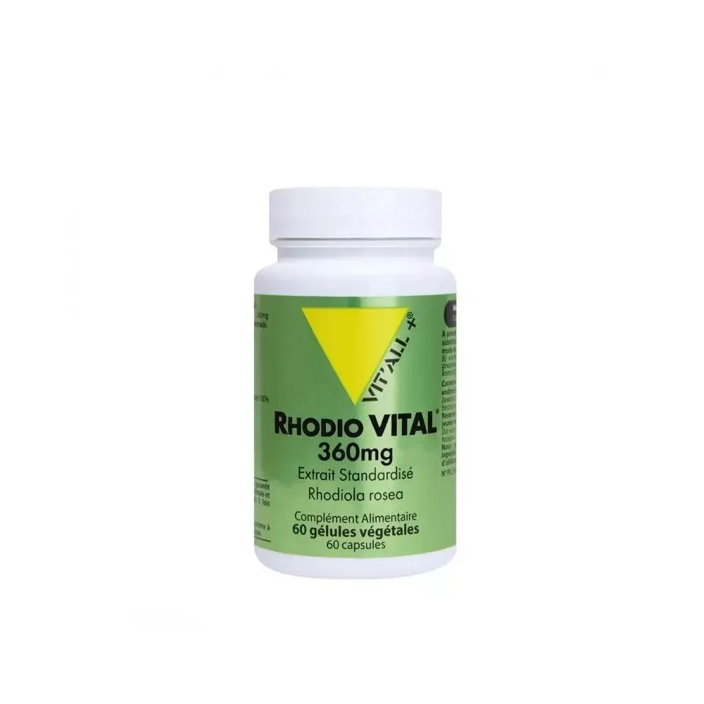 VIT'ALL + Rhodio Vital 360Mg 30 Gélules