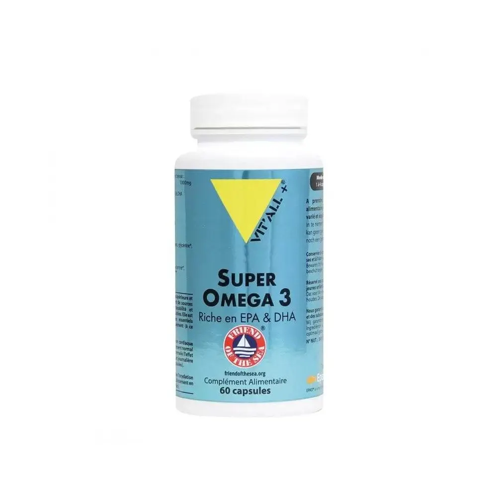 VIT'ALL+ Super أوميغا 3 1000 ملغ علبة 30 كبسولة