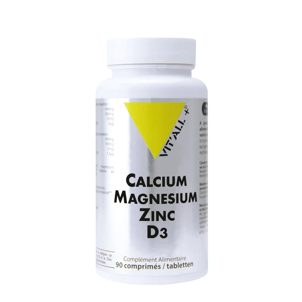 VIT'ALL+ Zinc Calcium Magnésium Zinc D3 90 قرص
