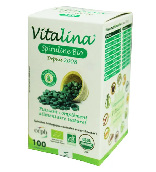 Vitalina سبيرولينا عضوية 100 قرص