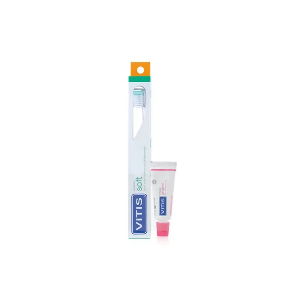 Vitis Brosse à Dents Soft + Vitis Dentifrice Gingival 15 ml OFFERT