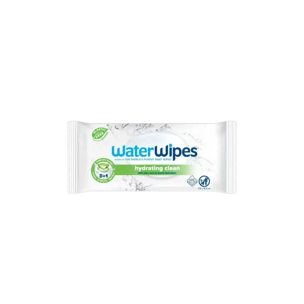 WATERWIPES LINGETTES HYDRATING CLEAN 48 UNITES