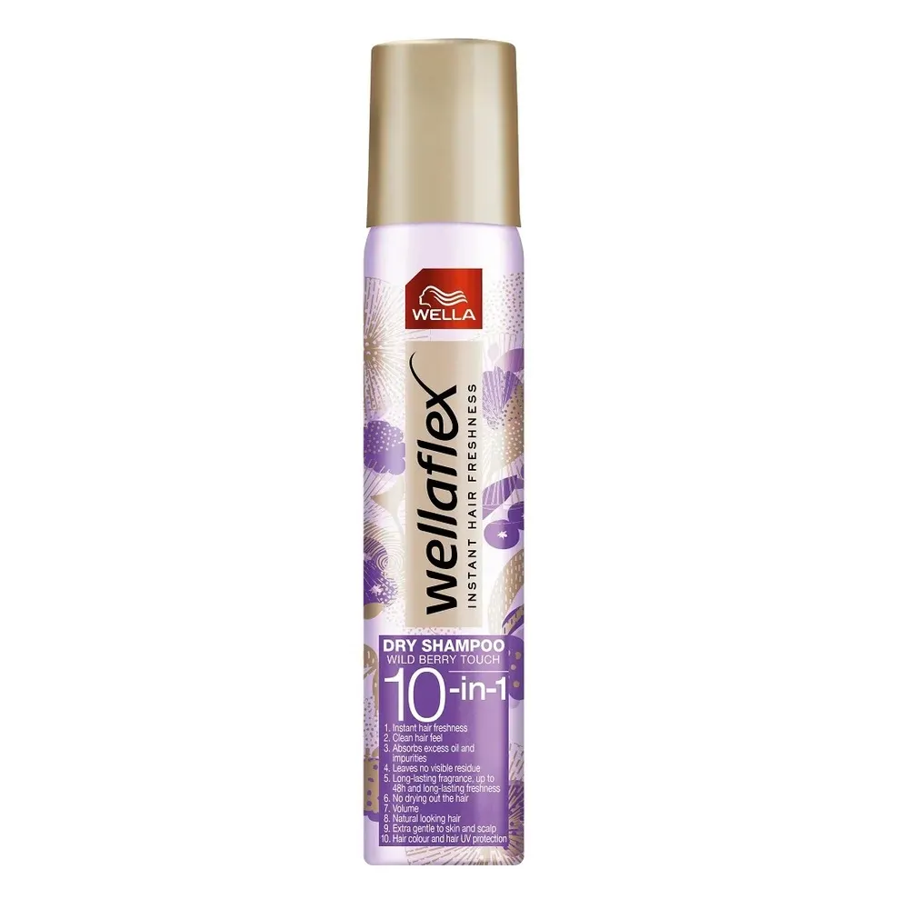 Wella Wellaflex Dry Shampoo 10in1 Wild Berry Touch 180ml