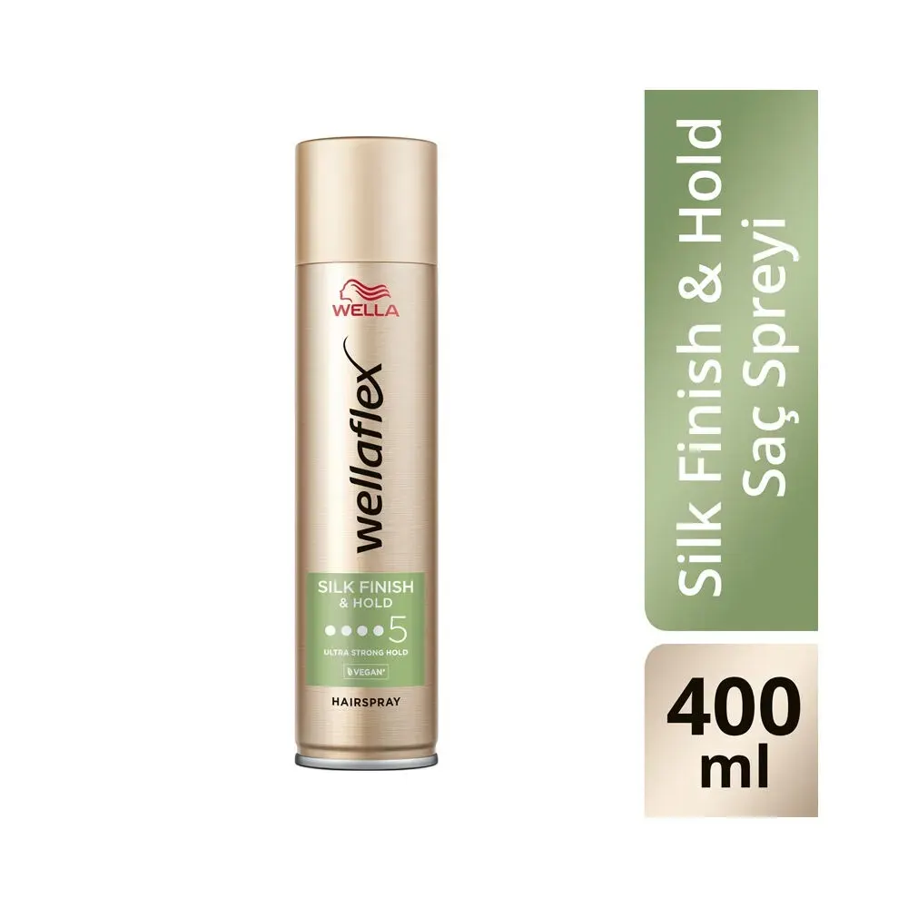 Wella Wellaflex Silk Finish & Hold سبراي شعر بتثبيت قوي للغاية 5 - 400 مل