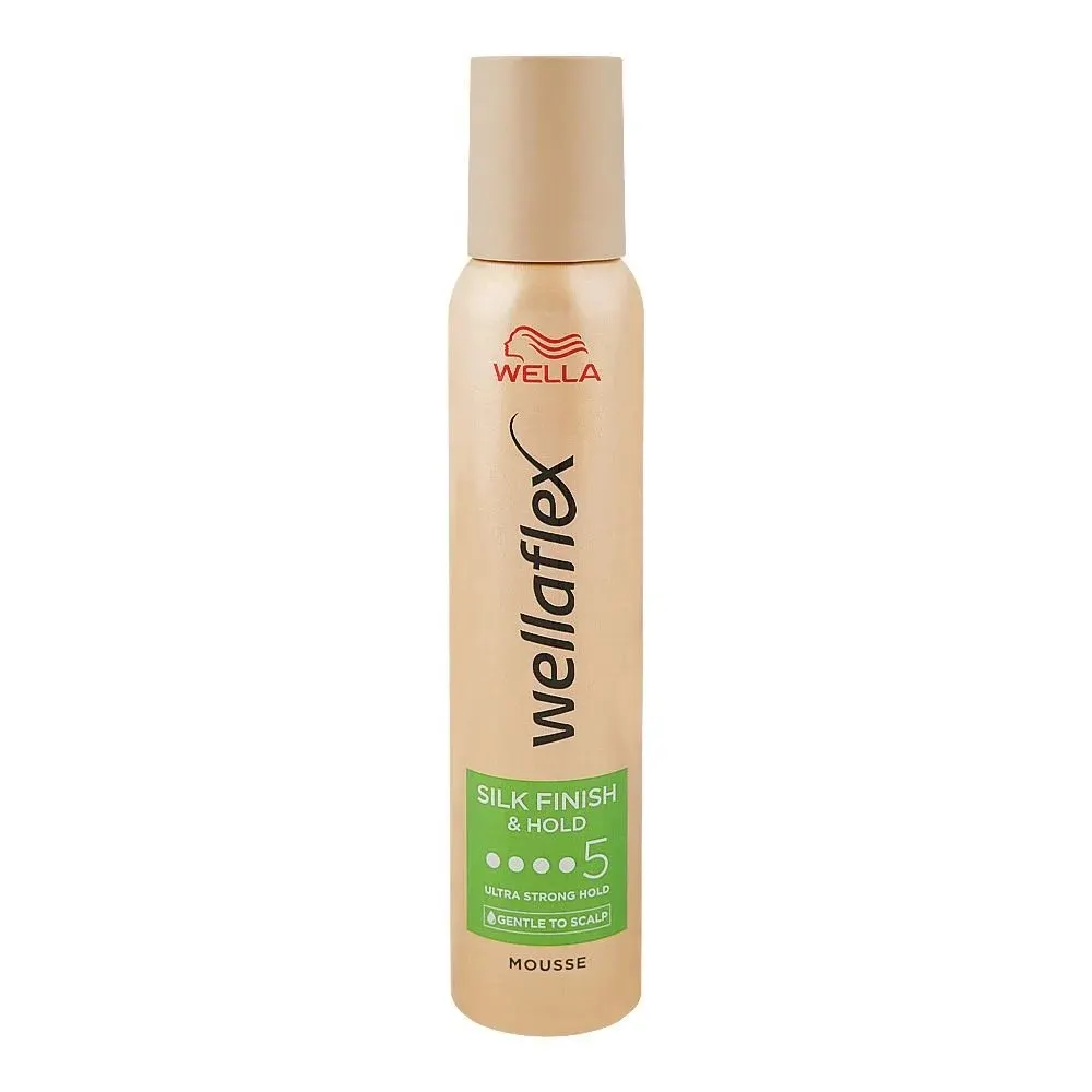 Wella Wellaflex Silk Finish & Hold موس بتثبيت قوي للغاية 200 مل