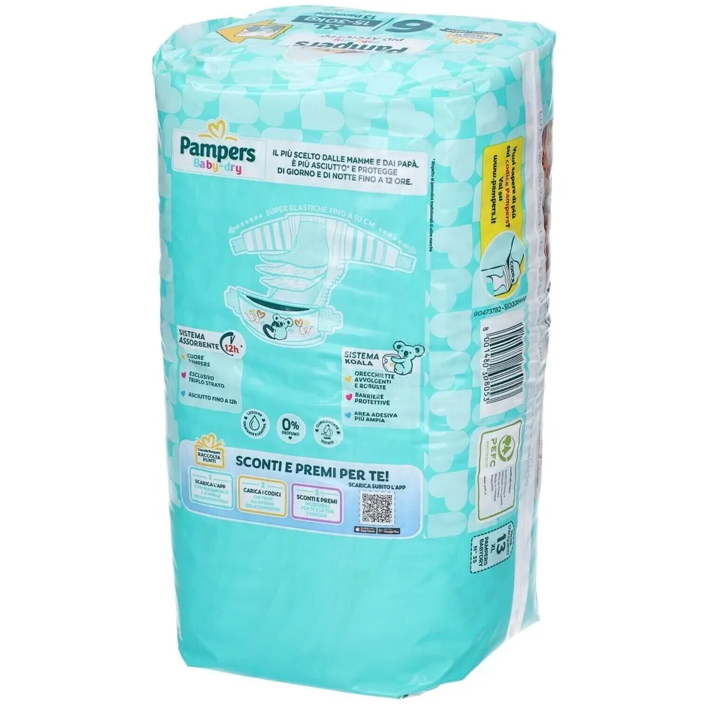 Pingo XL taille 6 – 15-30 kg – 32 couches