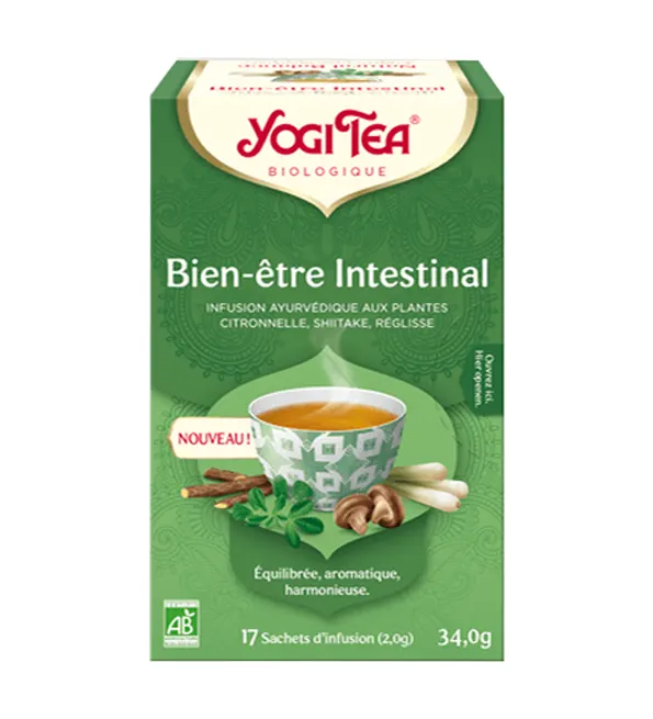 Yogi Tea Bien-etre Intestinal 17 Sachets 100% Bio