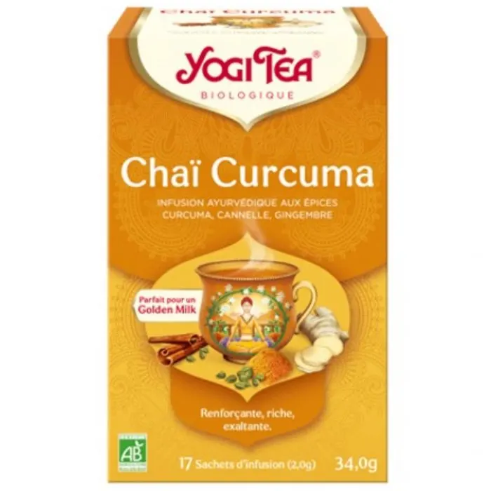 YOGI Tea CHAI CURCUMA 17 Sachets 100% Bio