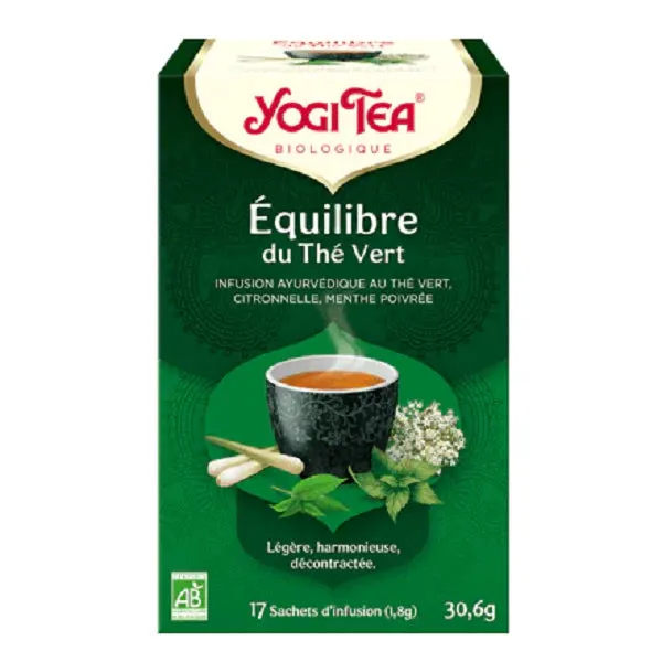 Yogi Tea Équilibre du Thé Vert 17 كيس