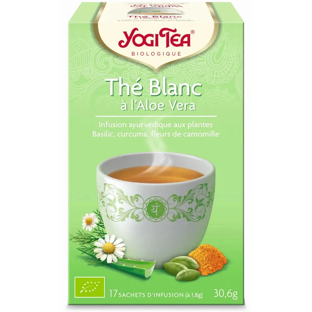 Yogi Tea الشاي الأبيض والألوفيرا 17 كيس