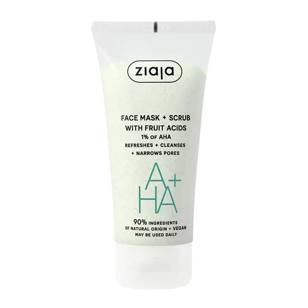 ZIAJA AHA+ MASQUE + GOMMAGE AUX ACIDES DE FRUITS 1% AHA 55ML
