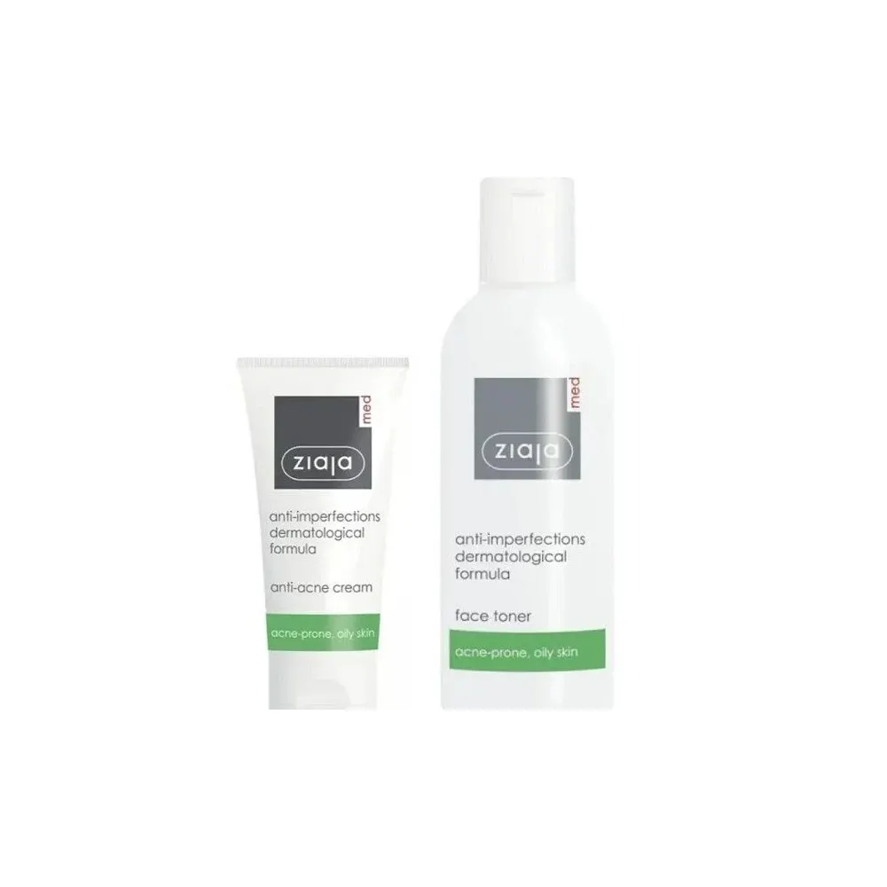Ziaja Med Anti-acne Creme 50ml + Toner 200ml OFFERT