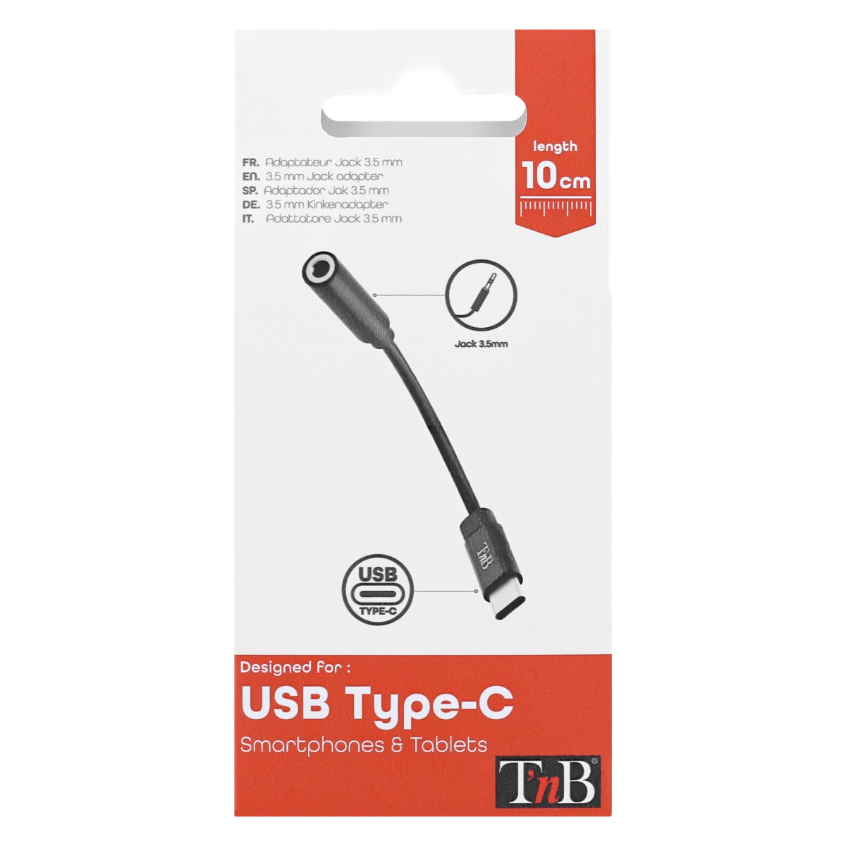 Câble USBC Jack - T'nb TNB - Accessoires audio