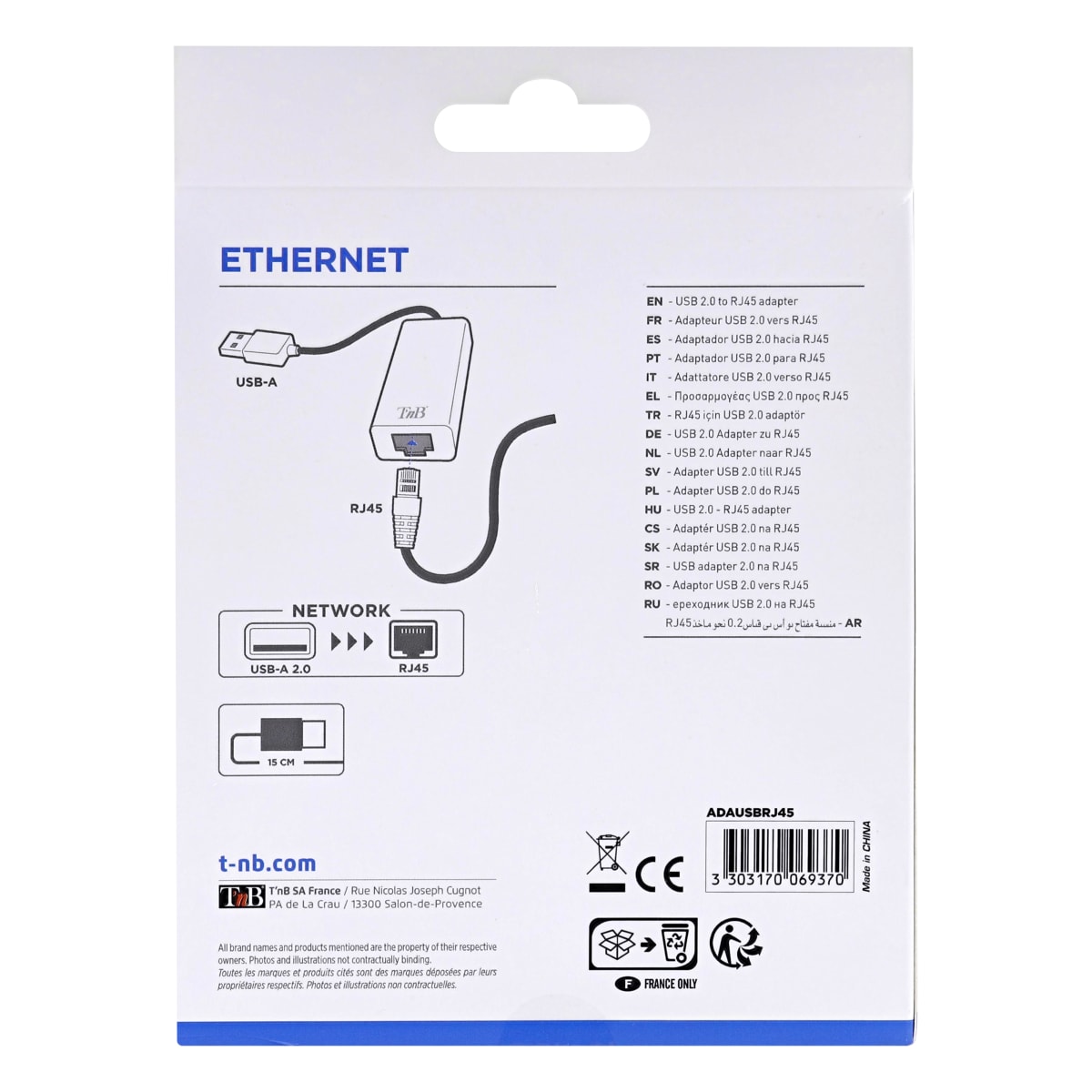 Accessoires pour TV et vid?o  - Adaptateur Ethernet pour