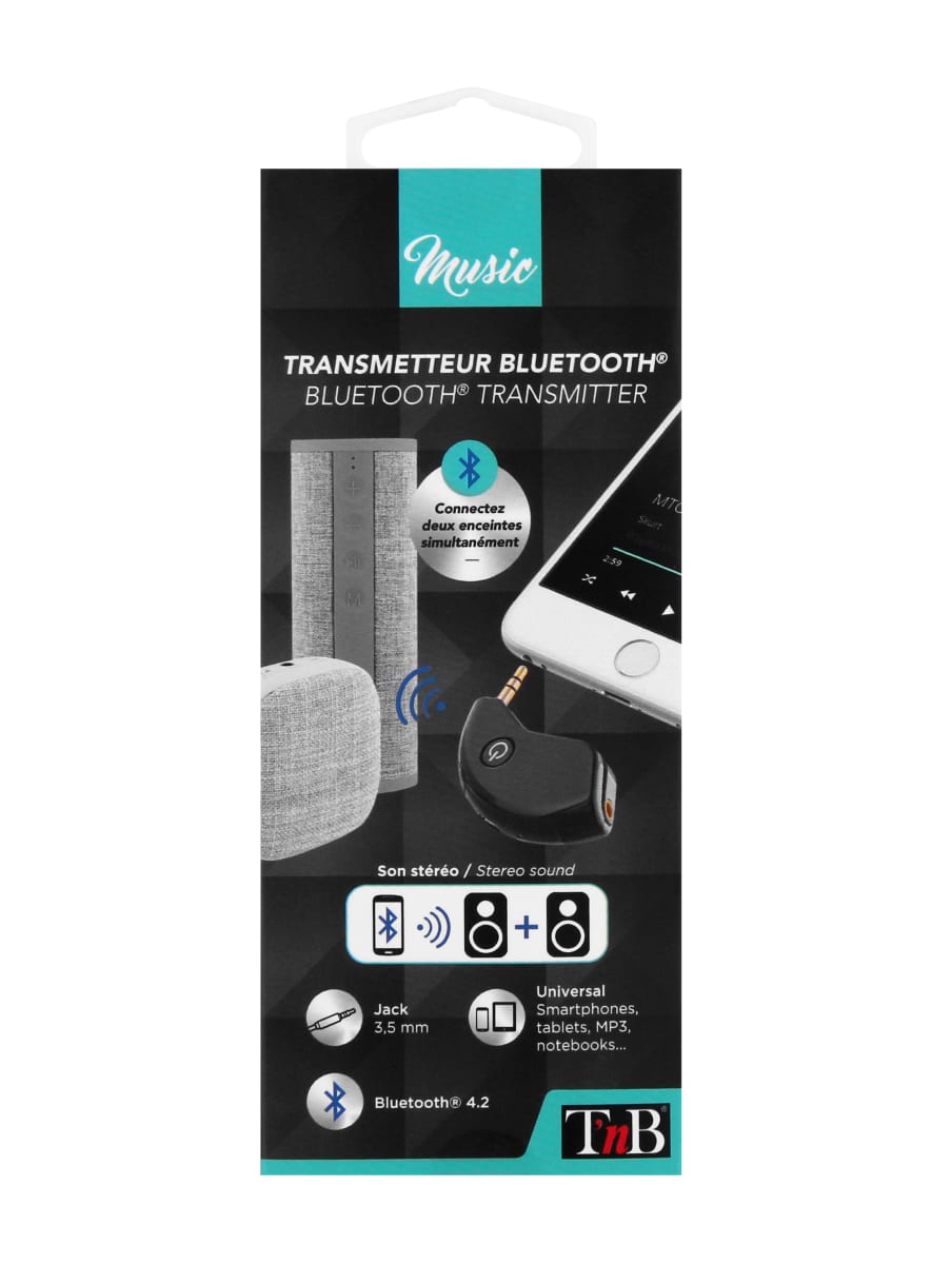 Compact bluetooth receiver jack3,5mm - T'nB