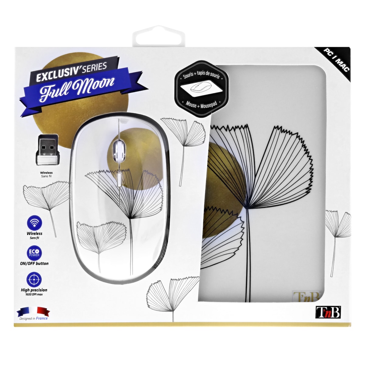 Pack souris sans fil Exclusiv et tapis souris World 2 sur