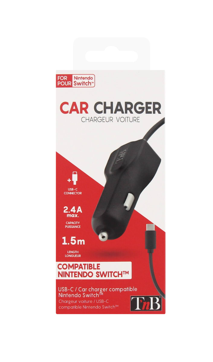 Usb C Car Charger 2 4a For Nintendo Switch T Nb