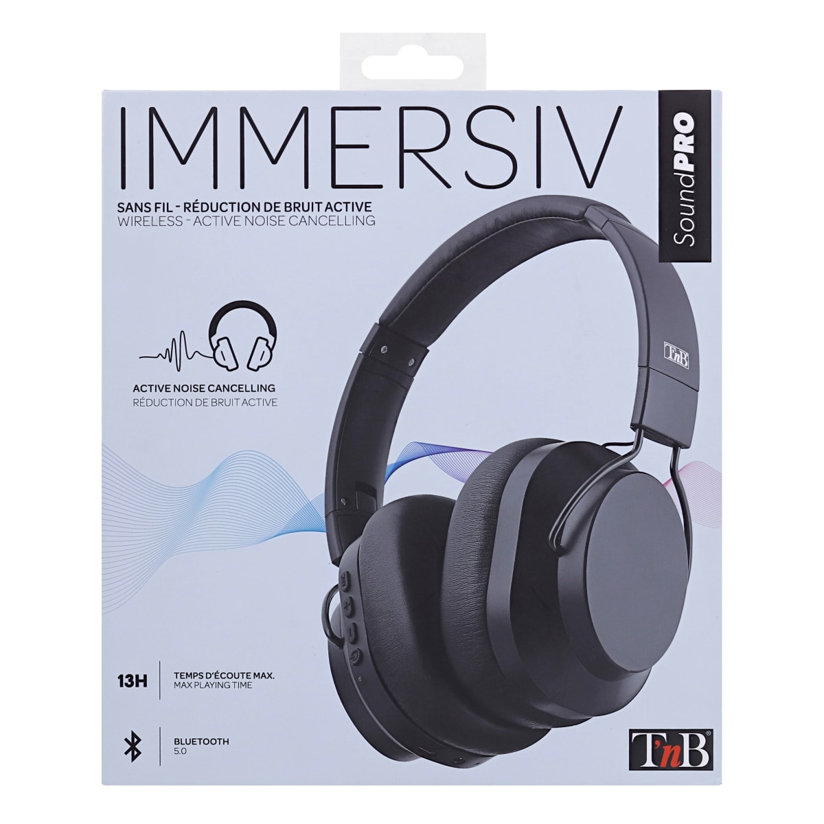 IMMERSIVE noise cancelling bluetooth headphone - T'nB