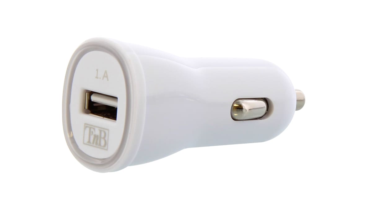 Chargeur allume-cigare 1XUSB-A 5W + câble Lightning - T'nB