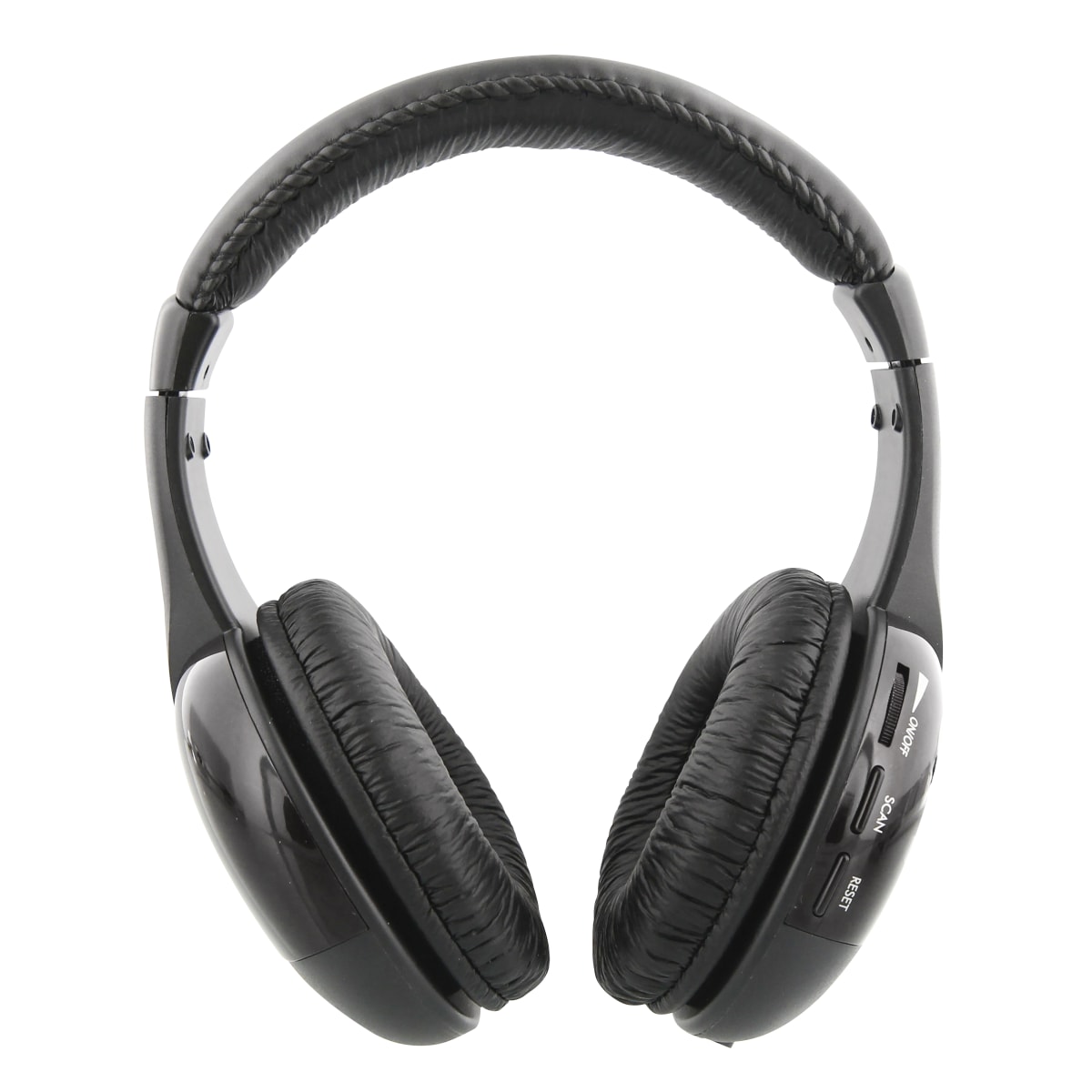 Casque TV sans fil avec tuner FM noir - 3041