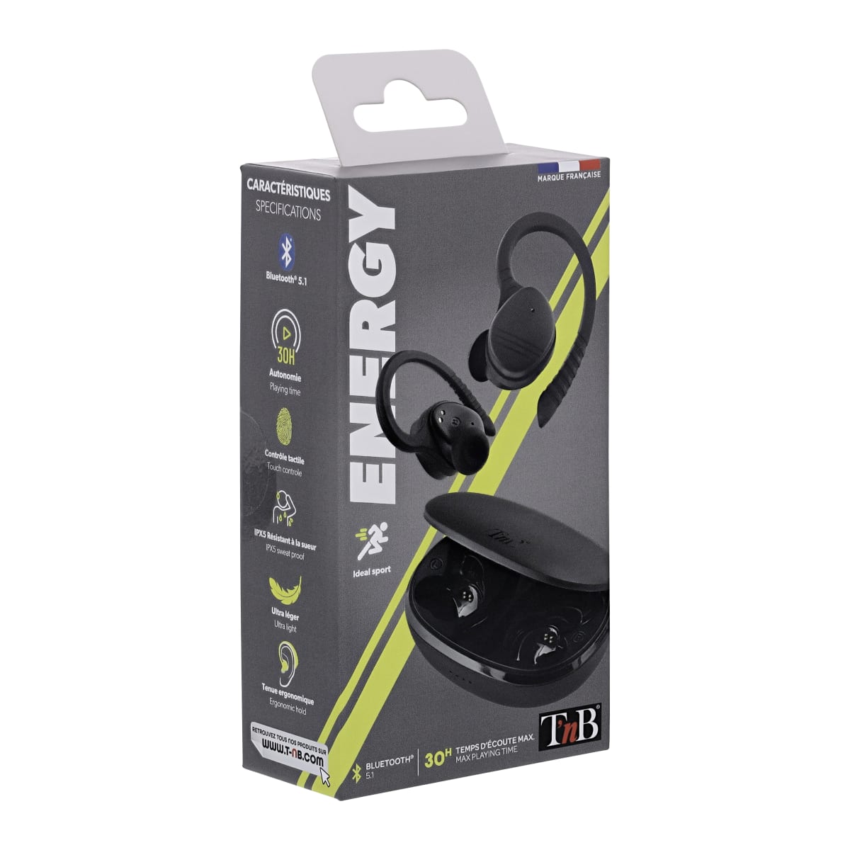 Casque Audio Bluetooth® RUN 330 NOIR ENERGETICS