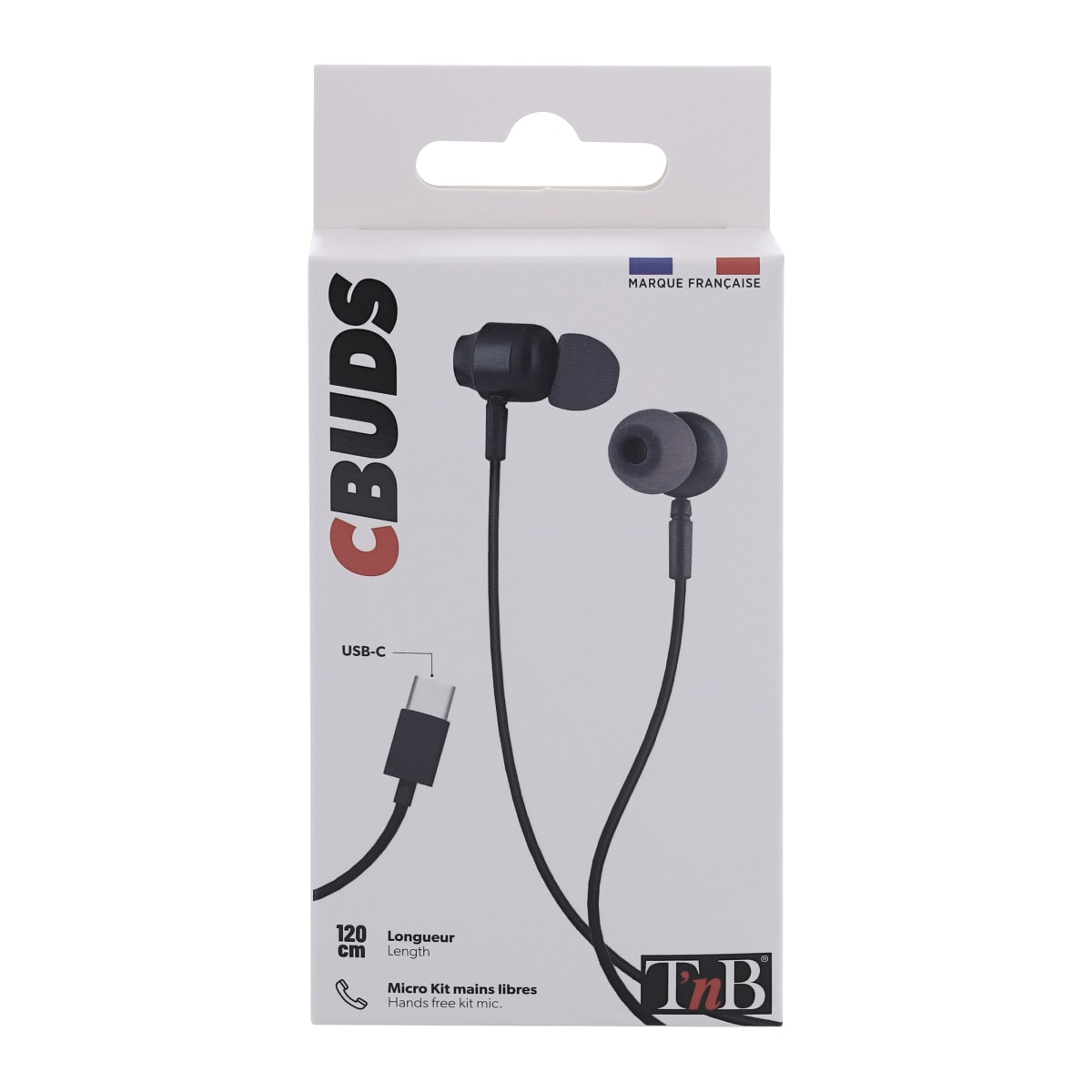 T'nB C-BUDS - Écouteurs avec micro - intra-auriculaire - filaire - USB-C -  rose - Ecouteurs - Achat & prix