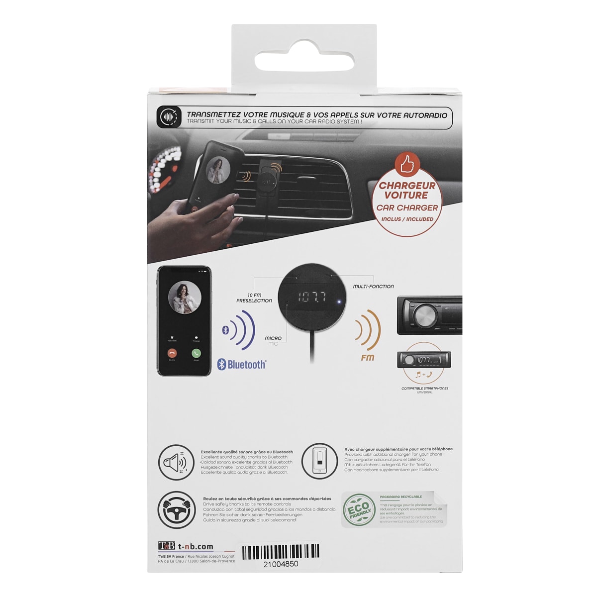 Approvisionnement En Gros USB Power Handsfree Bluetooth Voiture