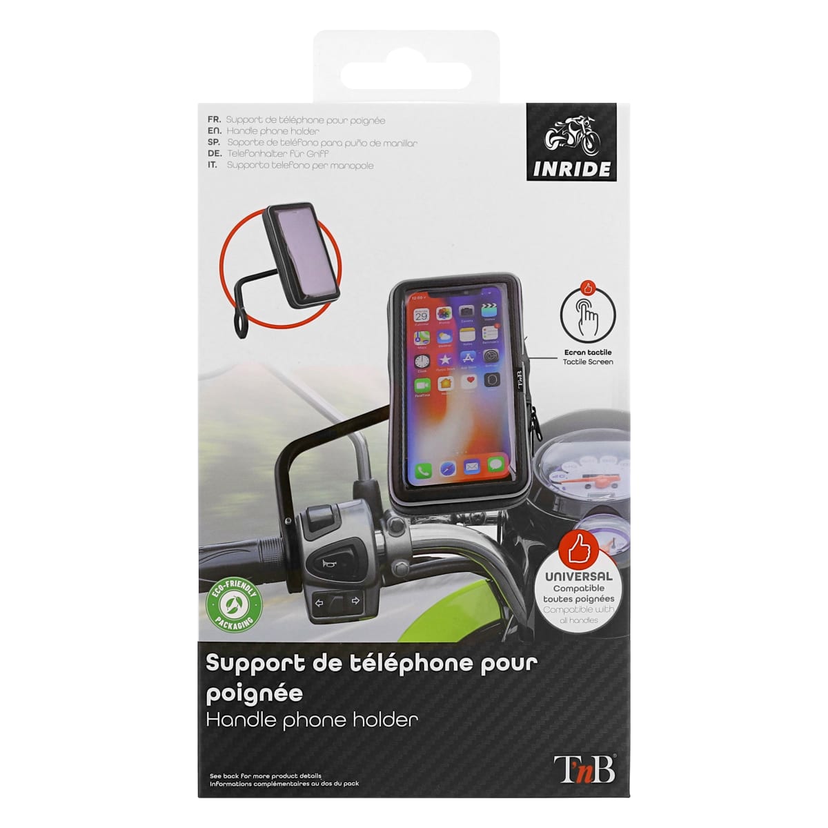 Support Opti Poignée Port Smartphone Avec Fixation Au Guidon 16 32