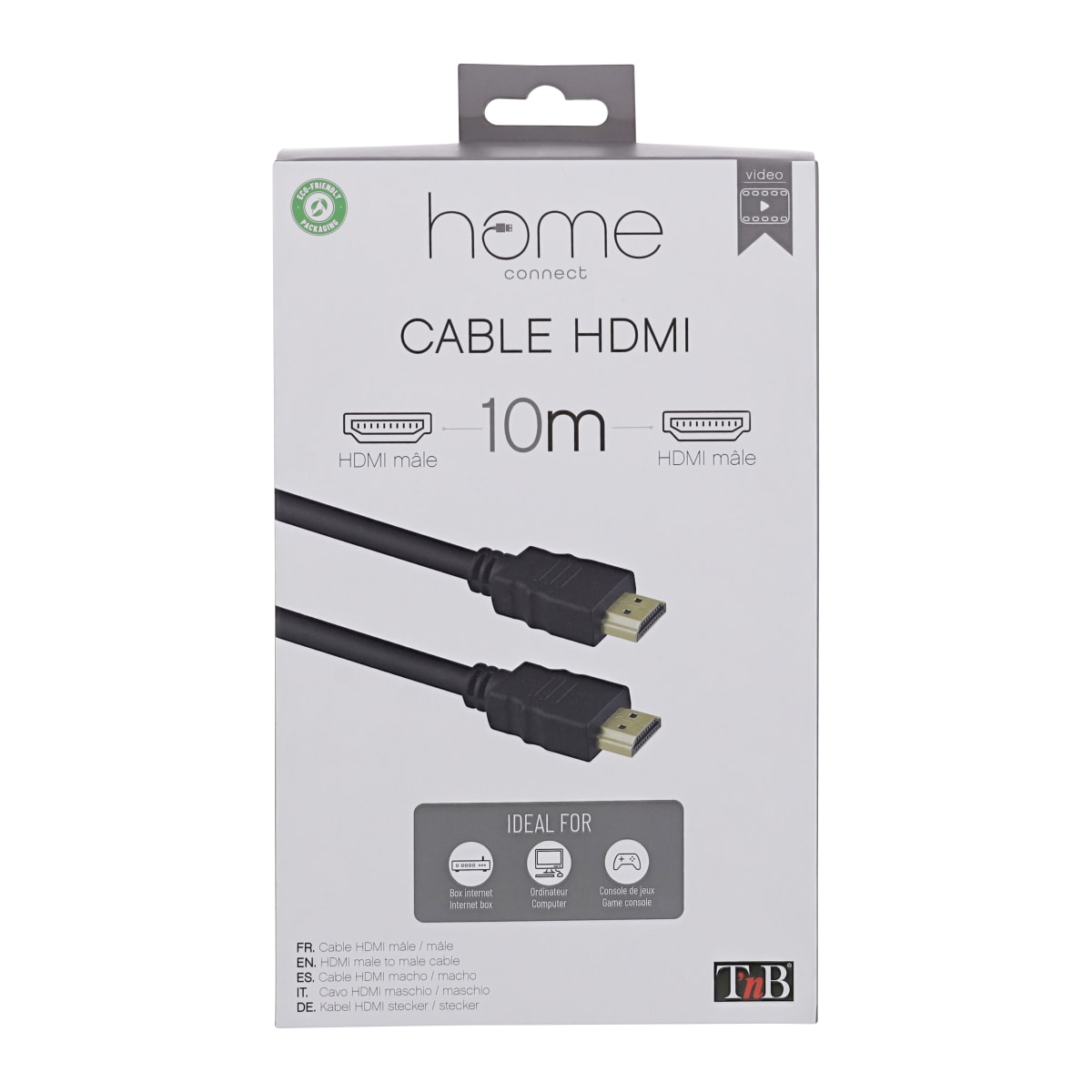 Câble HDMI 2.0 mâle / HDMI mâle 10m - T'nB