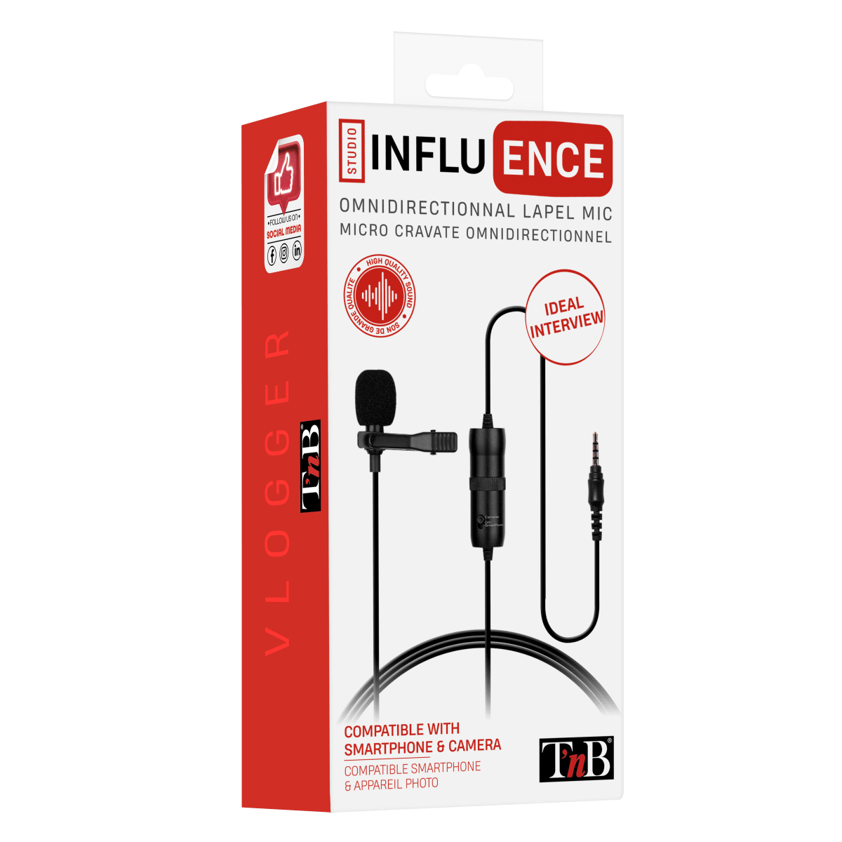 Micrófono T'nB Influence para smartphone/cámara - Accesorios Foto - Compra  al mejor precio