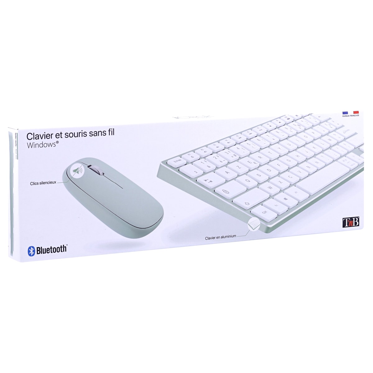 Clavier Bluetooth Sans Fil Universel BK3001 Pour IMAC / PC - Blanc - Gixcor